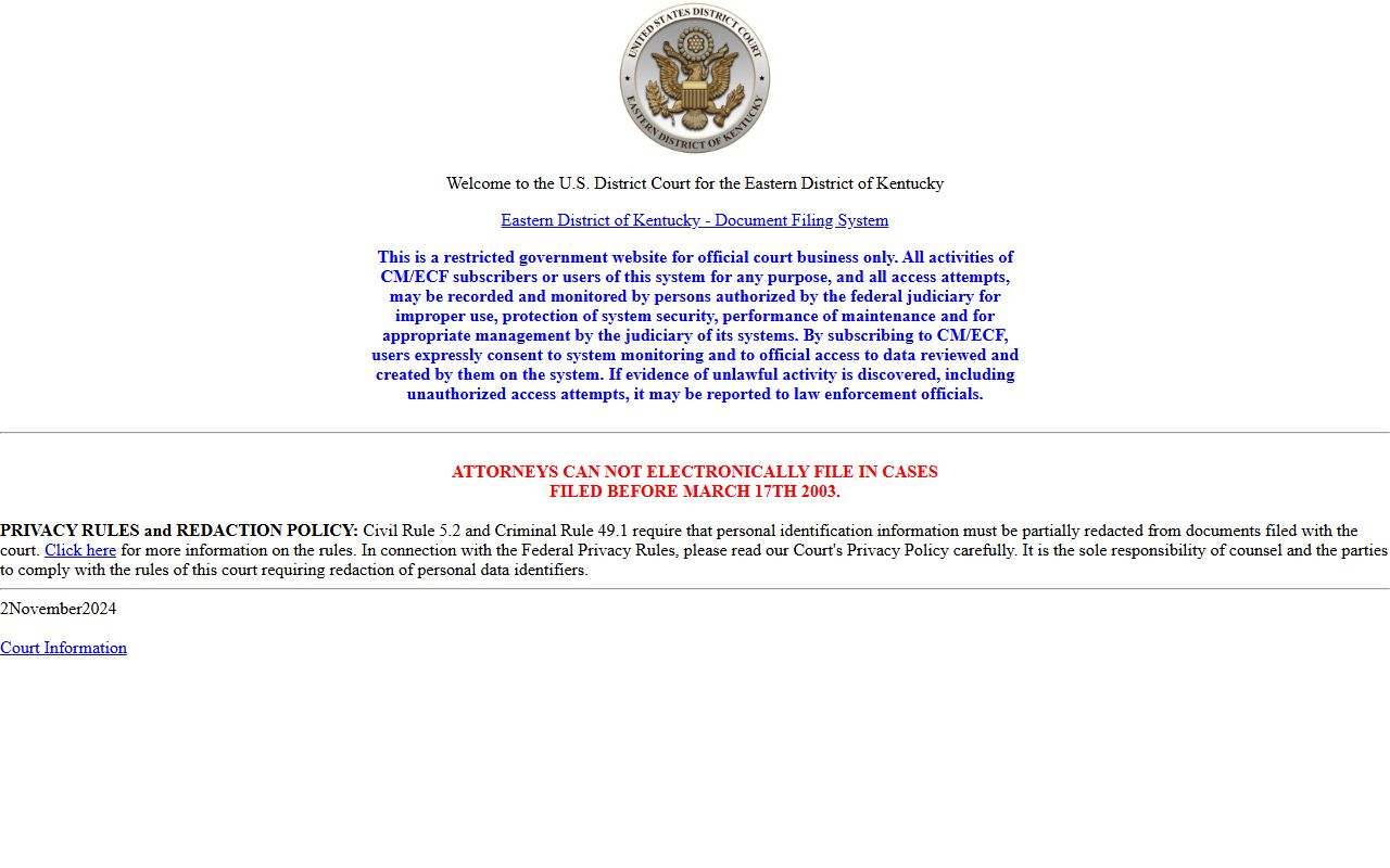 Madison County Circuit Court records and federal CM ECF access