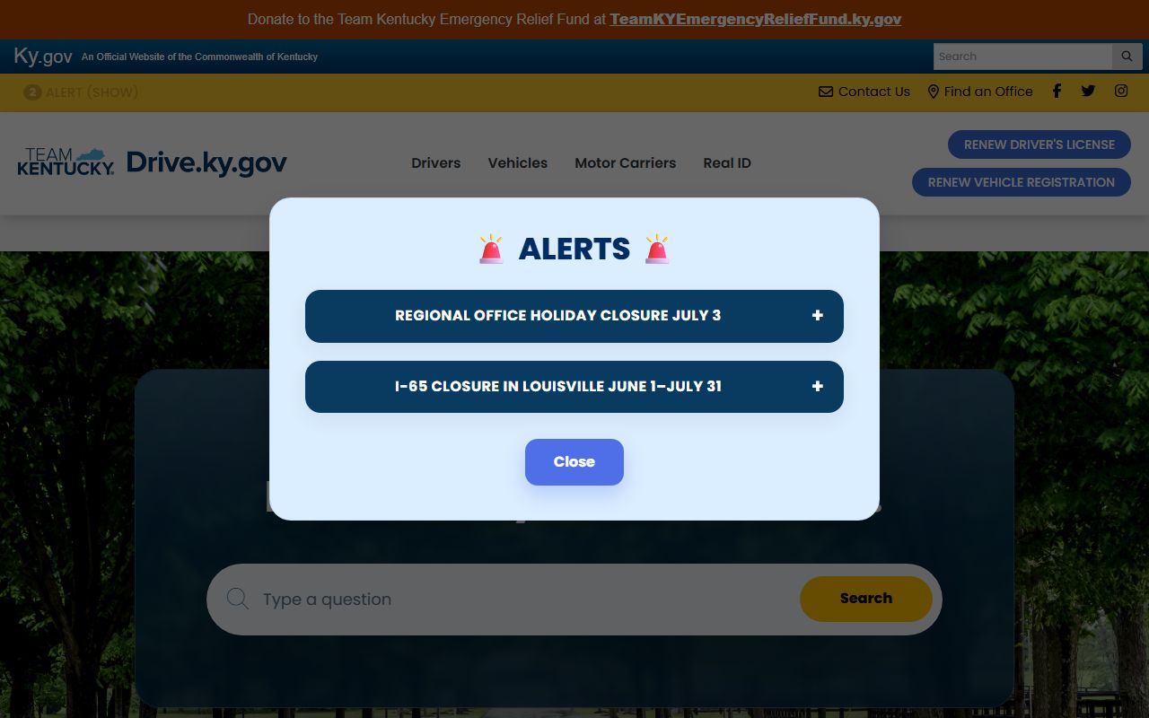 Madison County traffic court records and Kentucky driver services