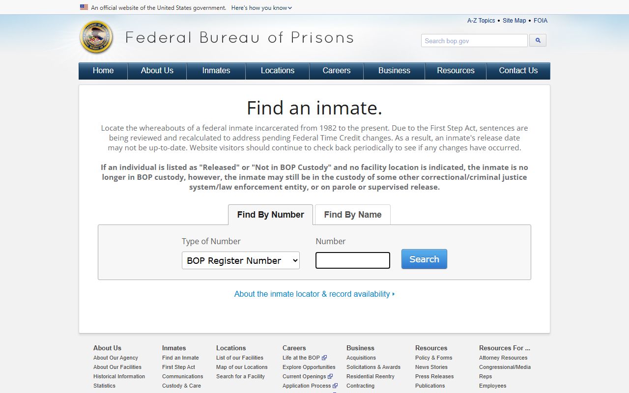 Madison County warrant search federal inmate locator source